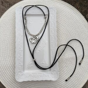 Corbatín cadena corazón