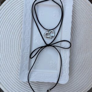 Corbatín doble corazón